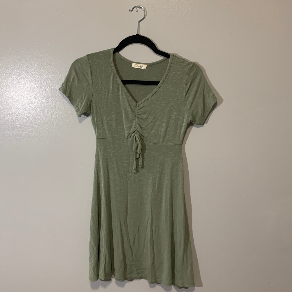 Green Skater Dress